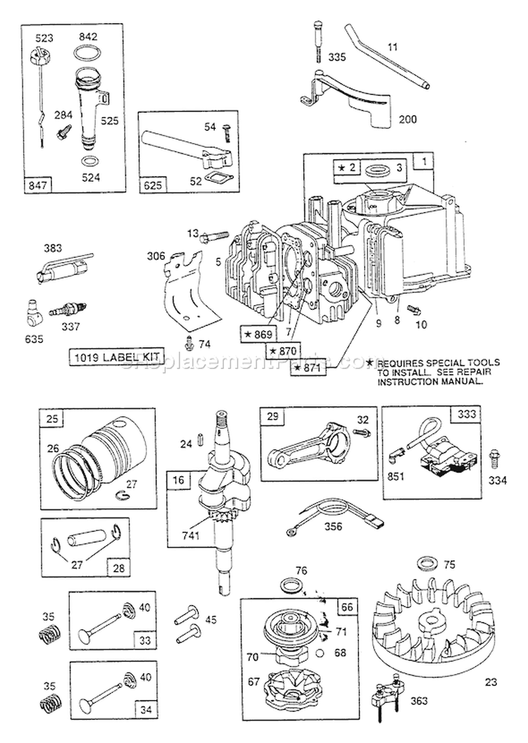 Page A Diagram and Parts List for 0616-0  Briggs and Stratton Pressure Washer